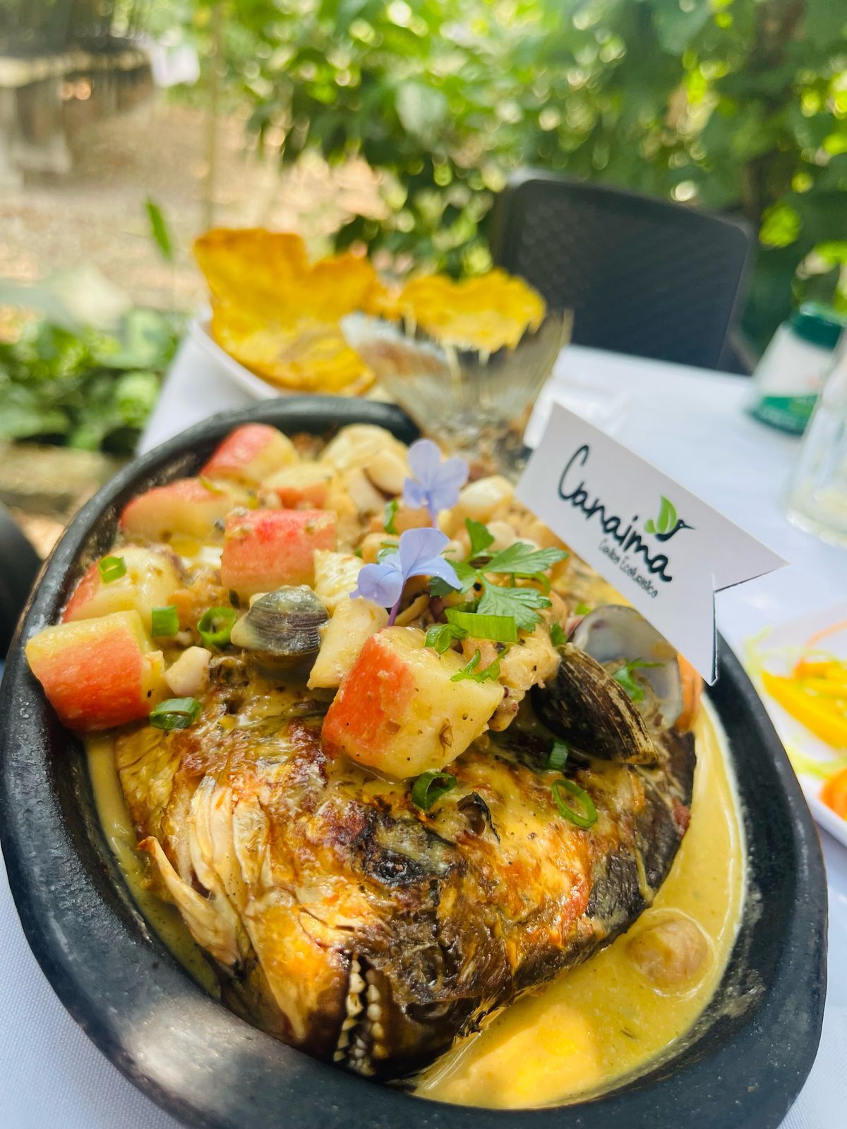 Cachama en salsa Marinera
